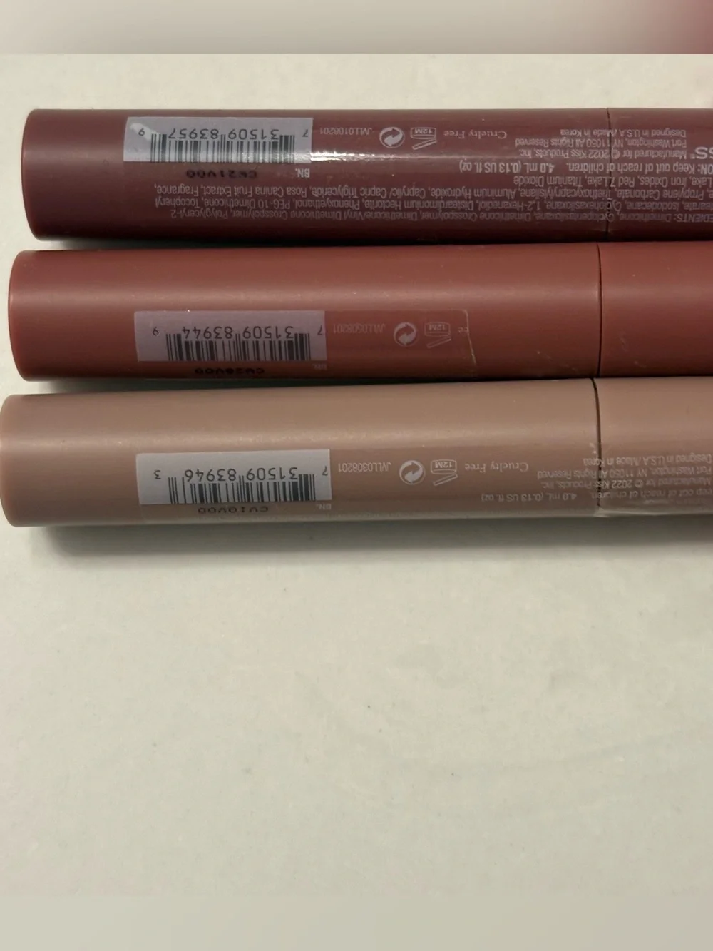 NEW Joah TMI Velvet Lip Color Set of 3 Messy Hair Walk of Shame WYD? KBeauty